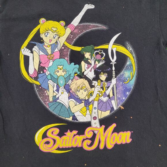 Sailor-Moon Shirt Womens Small 17x24 Manga-Series Black - Picture 11 of 12